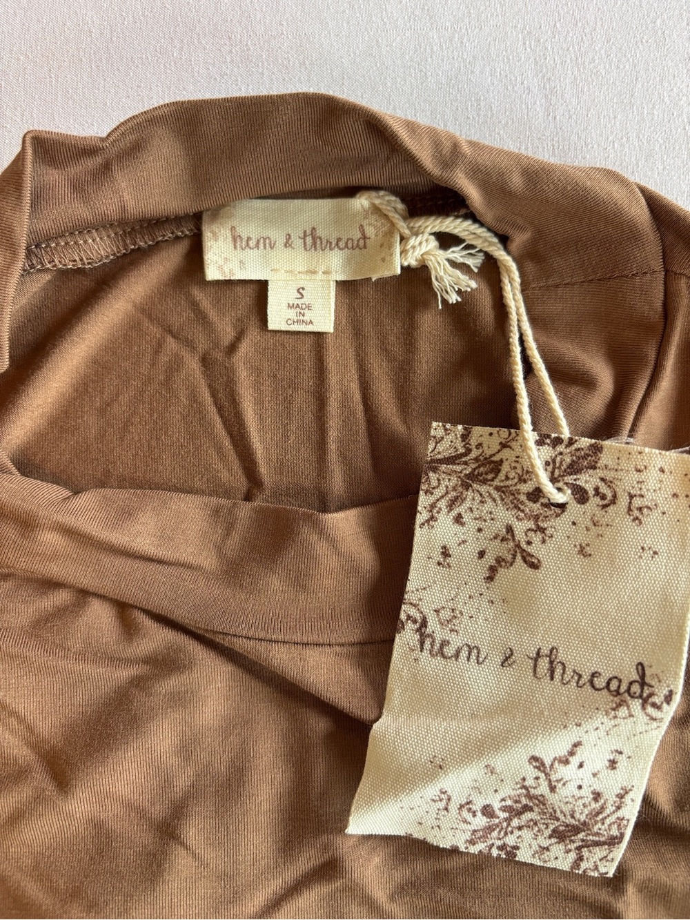Hem & Thread Brown/Tan Women’s Dress